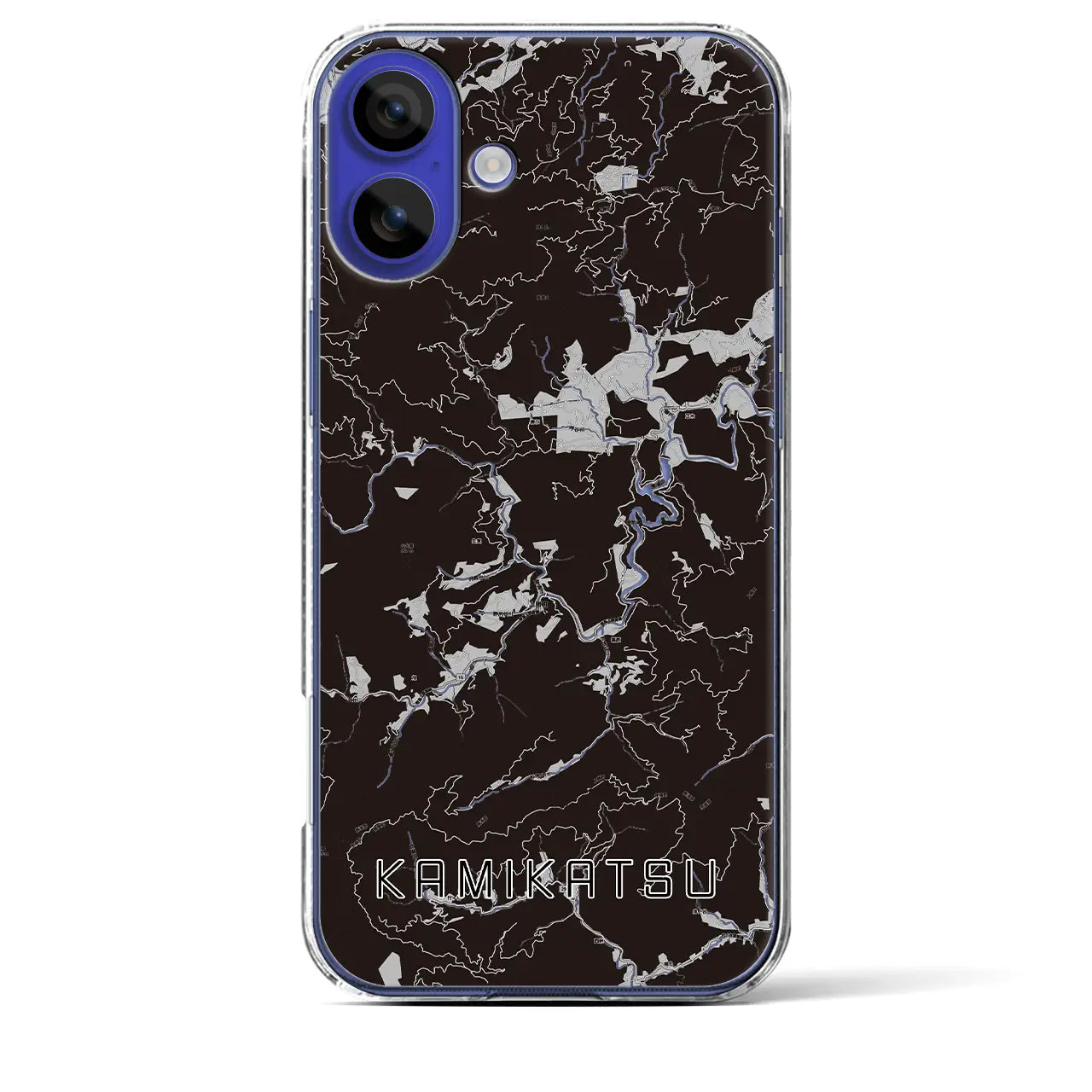 【上勝(徳島県)】地図柄iPhoneケース(クリアタイプ)