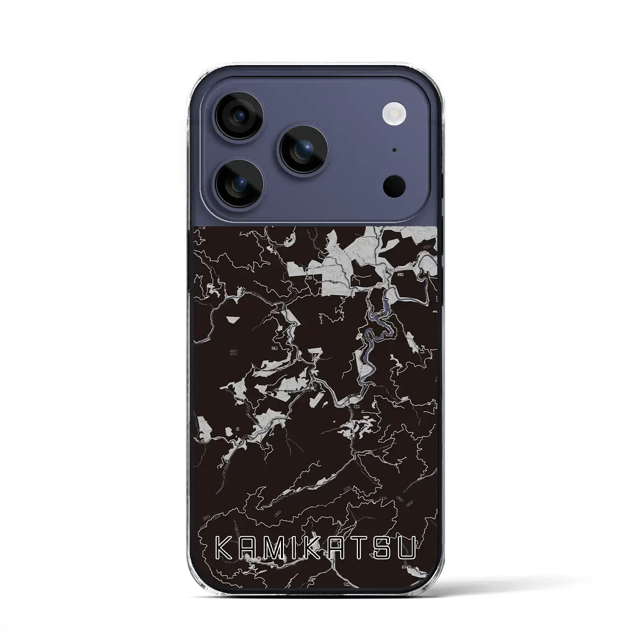 【上勝(徳島県)】地図柄iPhoneケース(クリアタイプ)