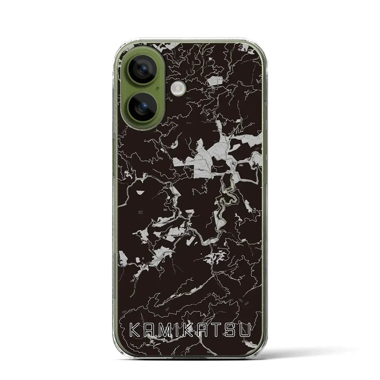 【上勝(徳島県)】地図柄iPhoneケース(クリアタイプ)