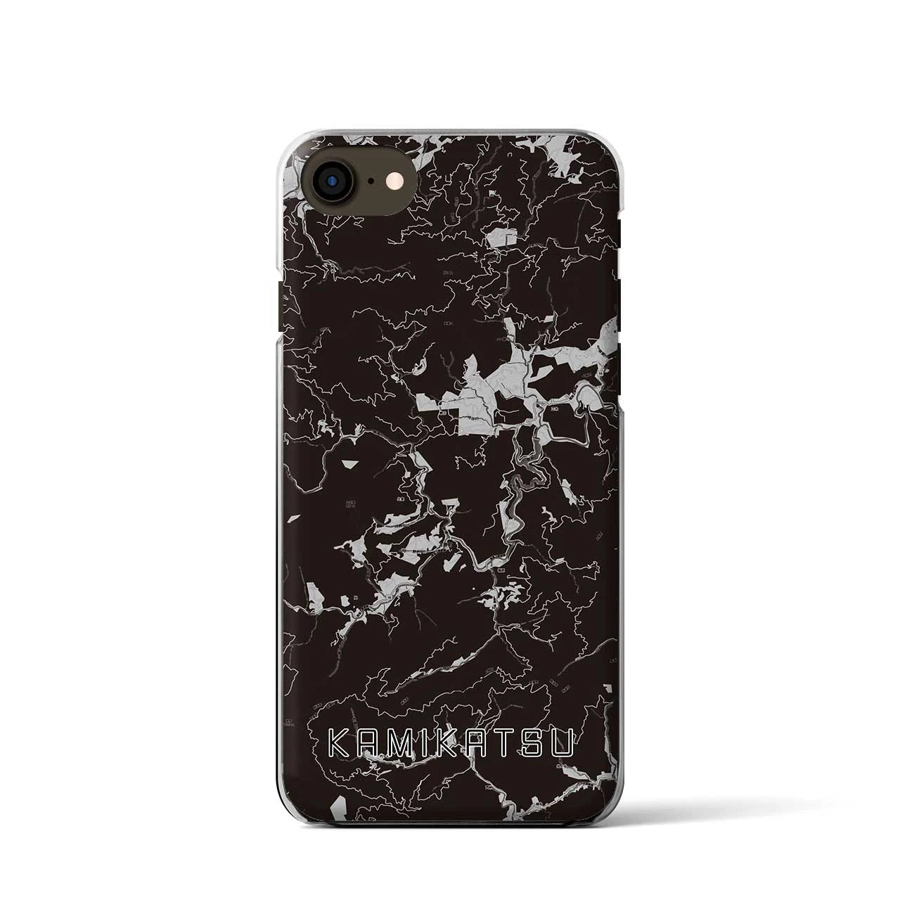 【上勝(徳島県)】地図柄iPhoneケース(クリアタイプ)