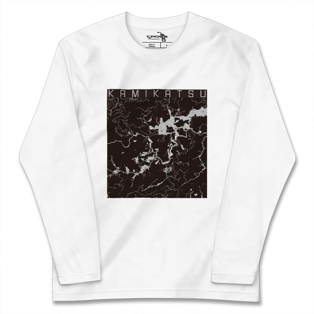 【上勝(徳島県)】地図柄ロングスリーブTシャツ