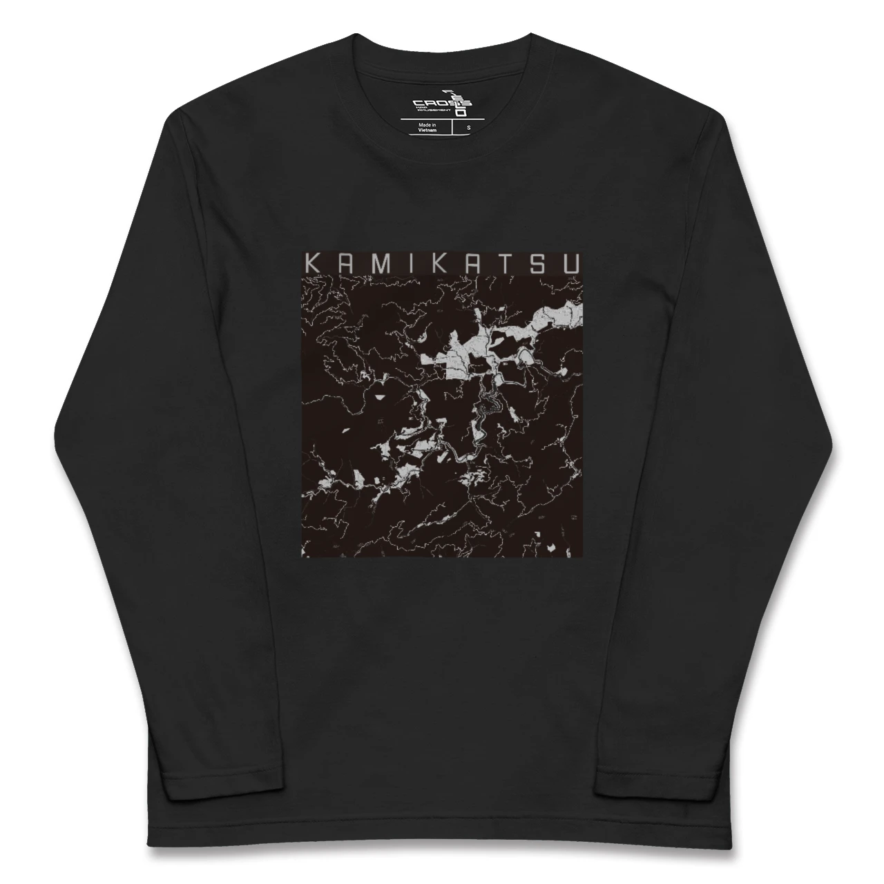 【上勝(徳島県)】地図柄ロングスリーブTシャツ