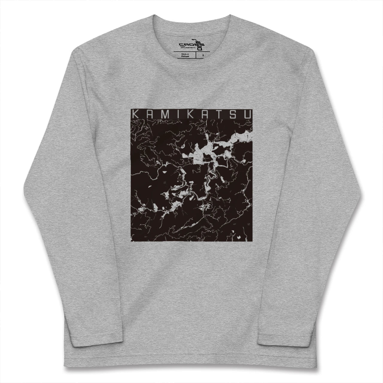 【上勝(徳島県)】地図柄ロングスリーブTシャツ