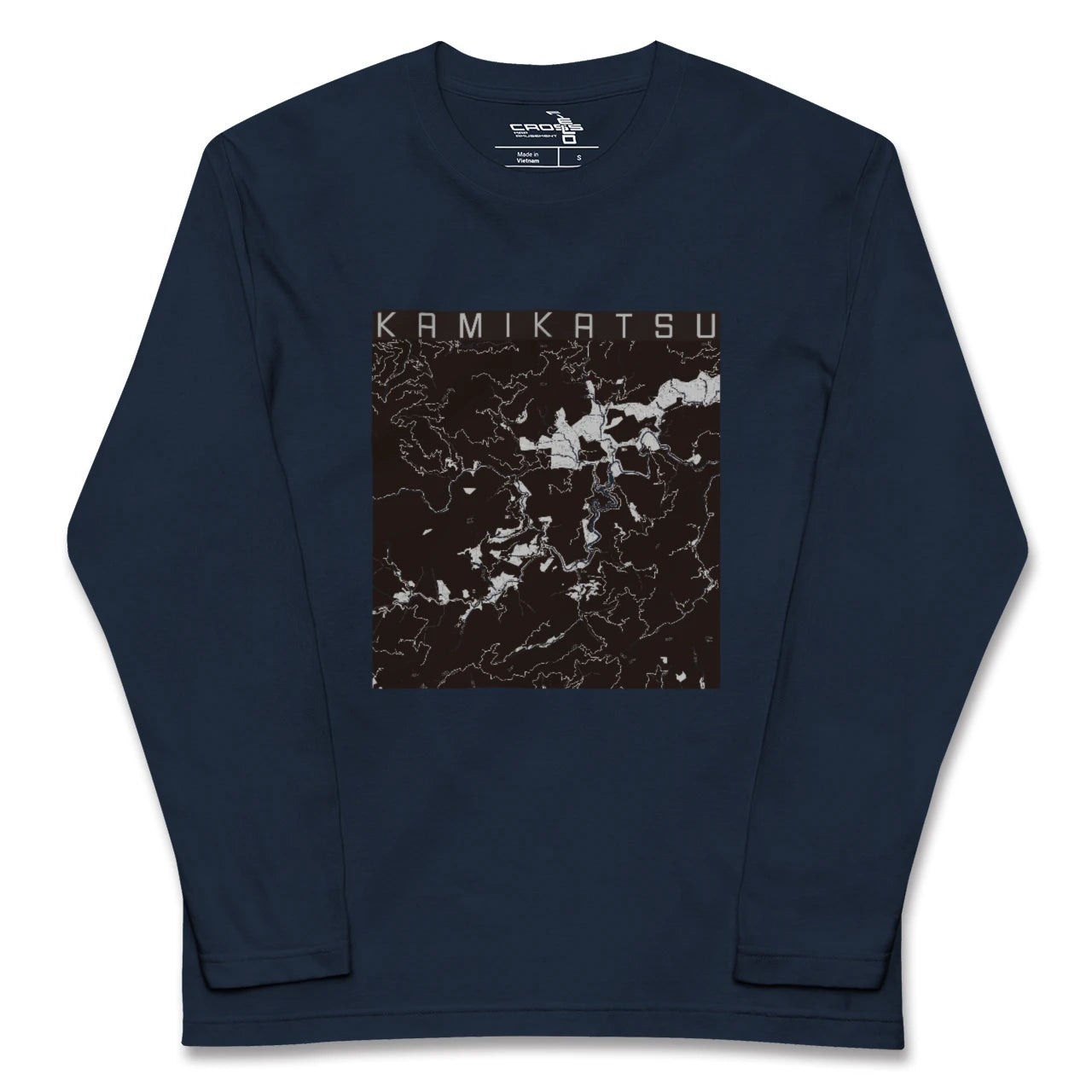 【上勝(徳島県)】地図柄ロングスリーブTシャツ