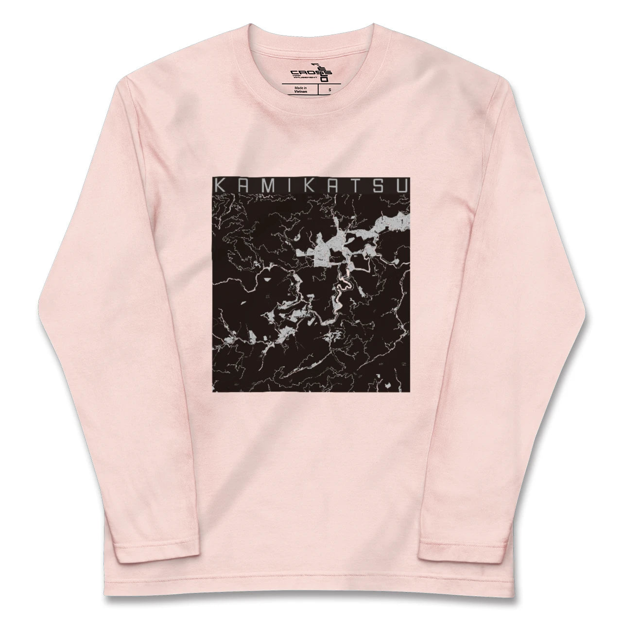 【上勝(徳島県)】地図柄ロングスリーブTシャツ