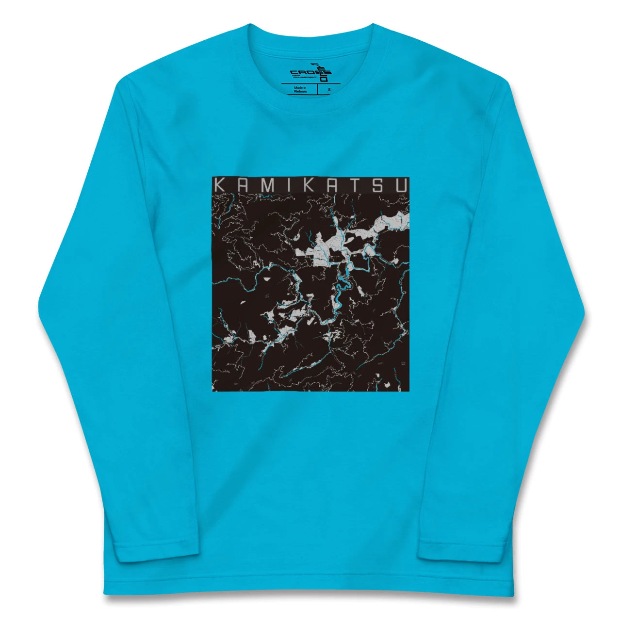 【上勝(徳島県)】地図柄ロングスリーブTシャツ