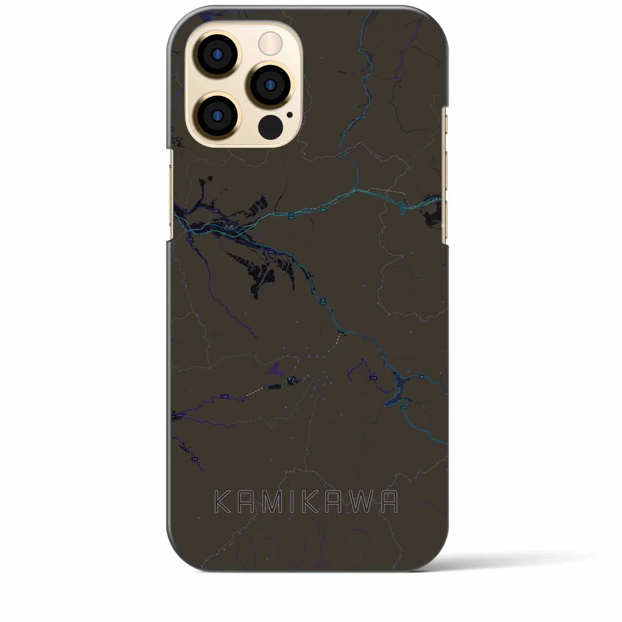 【上川(北海道)】地図柄iPhoneケース(バックカバータイプ)