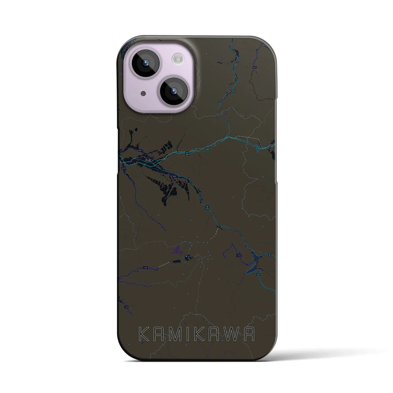 【上川(北海道)】地図柄iPhoneケース(バックカバータイプ)