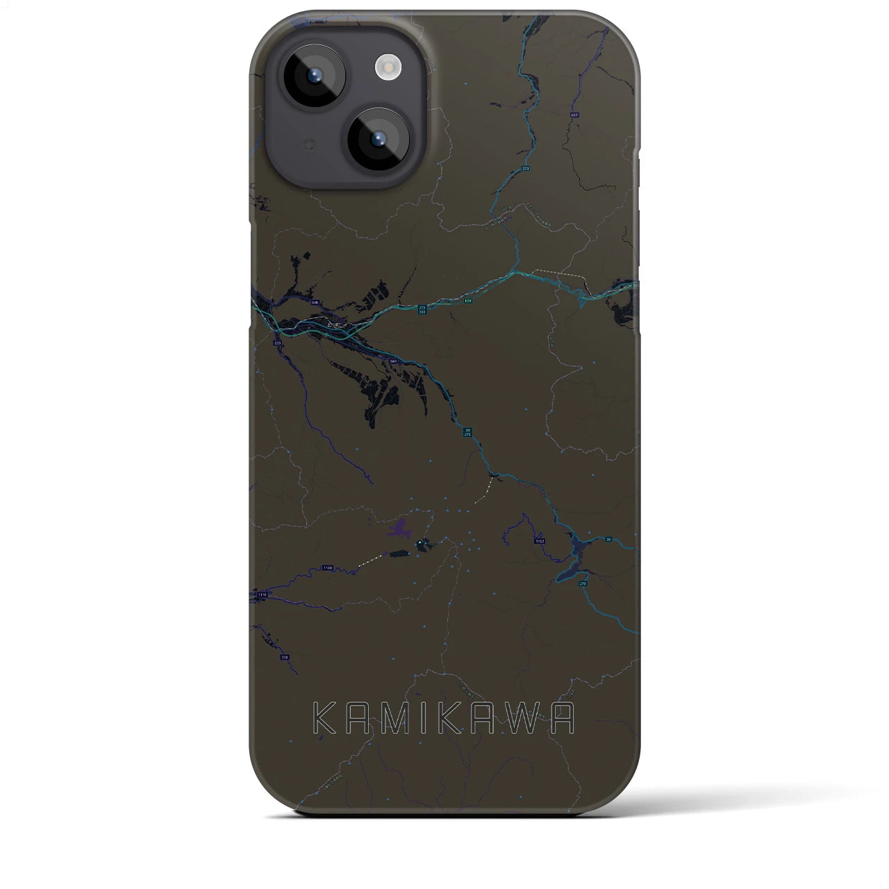 【上川(北海道)】地図柄iPhoneケース(バックカバータイプ)