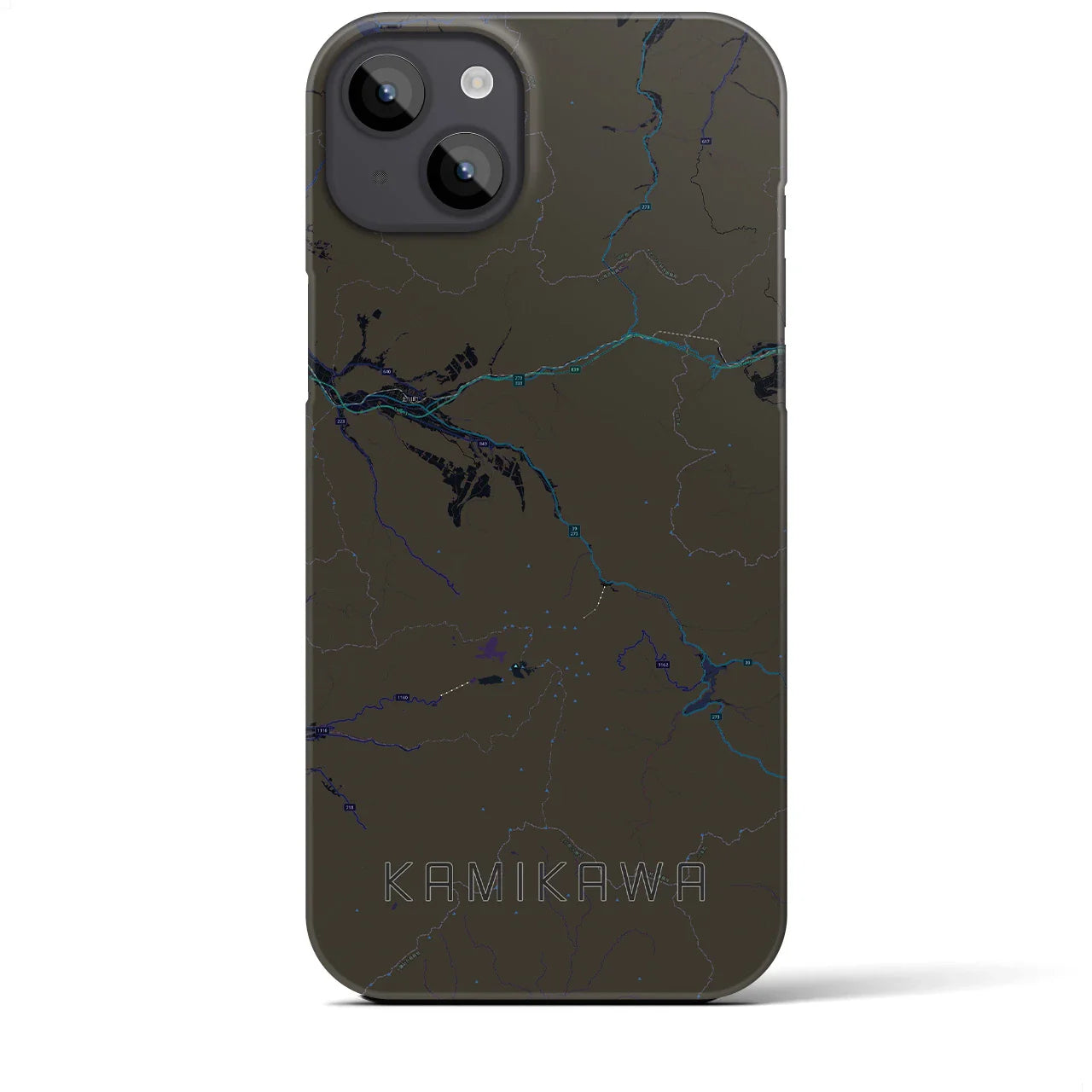 【上川(北海道)】地図柄iPhoneケース(バックカバータイプ)