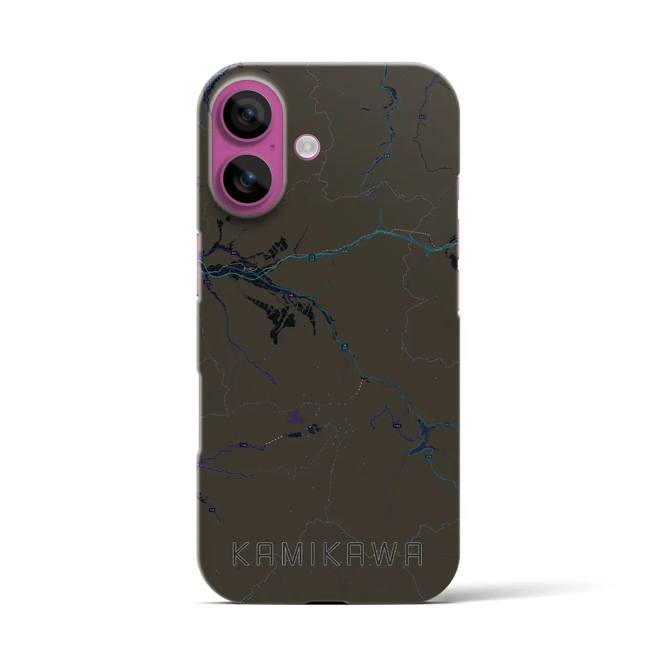 【上川(北海道)】地図柄iPhoneケース(バックカバータイプ)