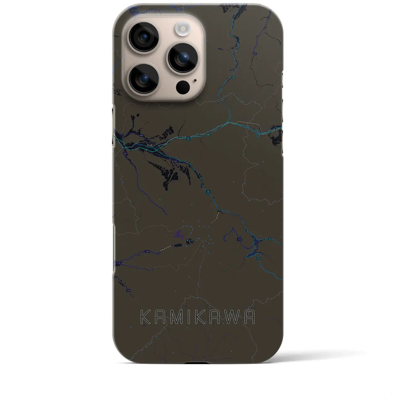 【上川(北海道)】地図柄iPhoneケース(バックカバータイプ)