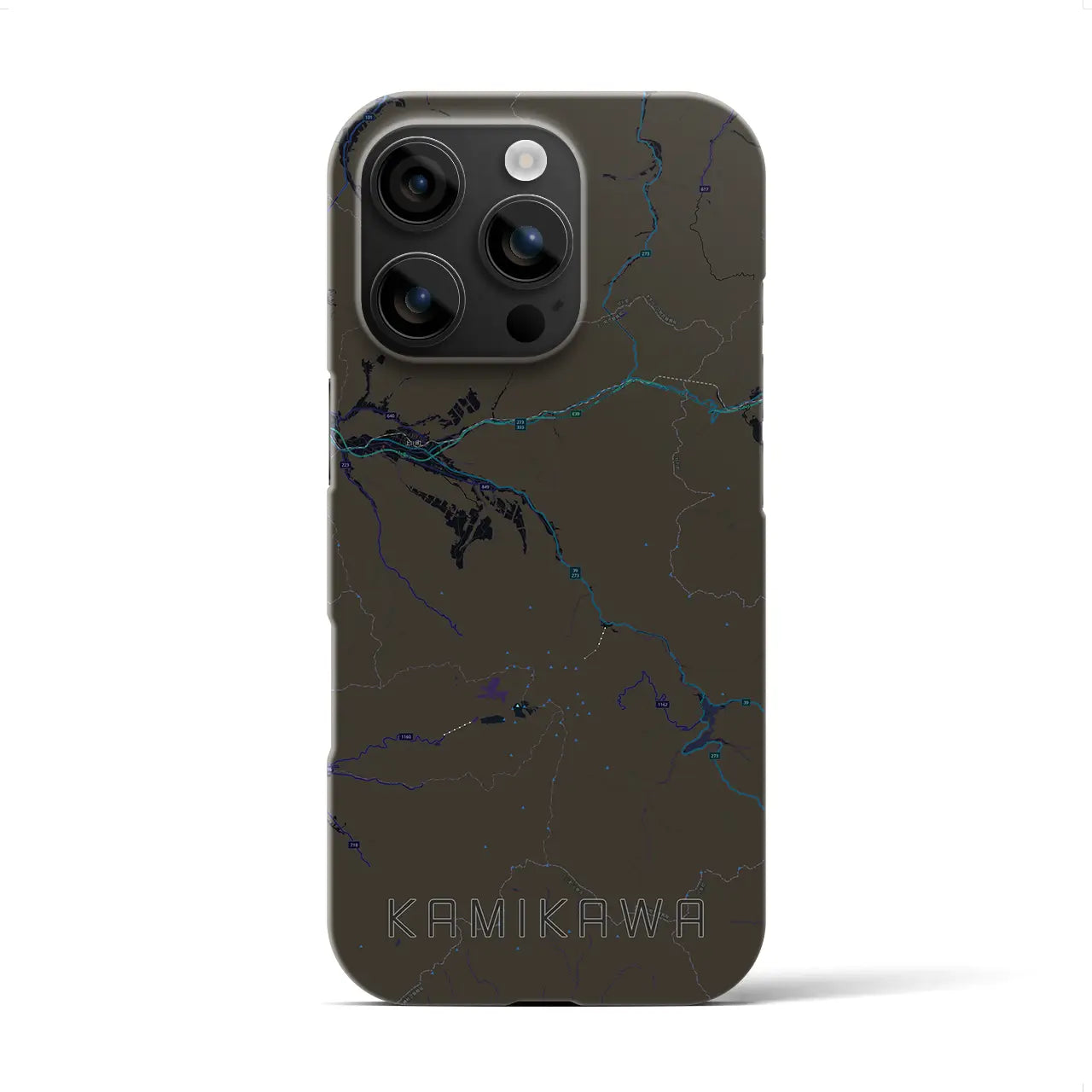 【上川(北海道)】地図柄iPhoneケース(バックカバータイプ)