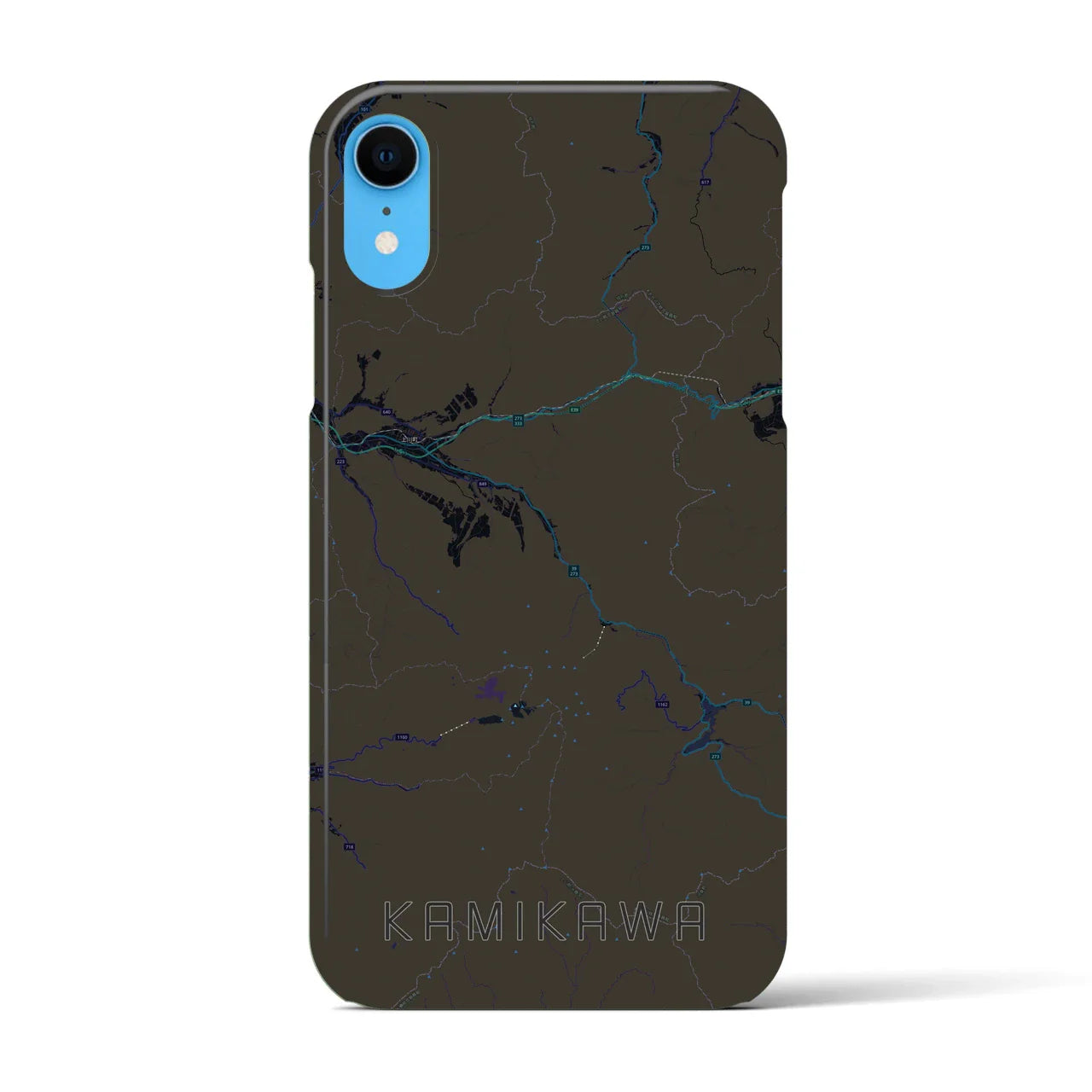 【上川(北海道)】地図柄iPhoneケース(バックカバータイプ)