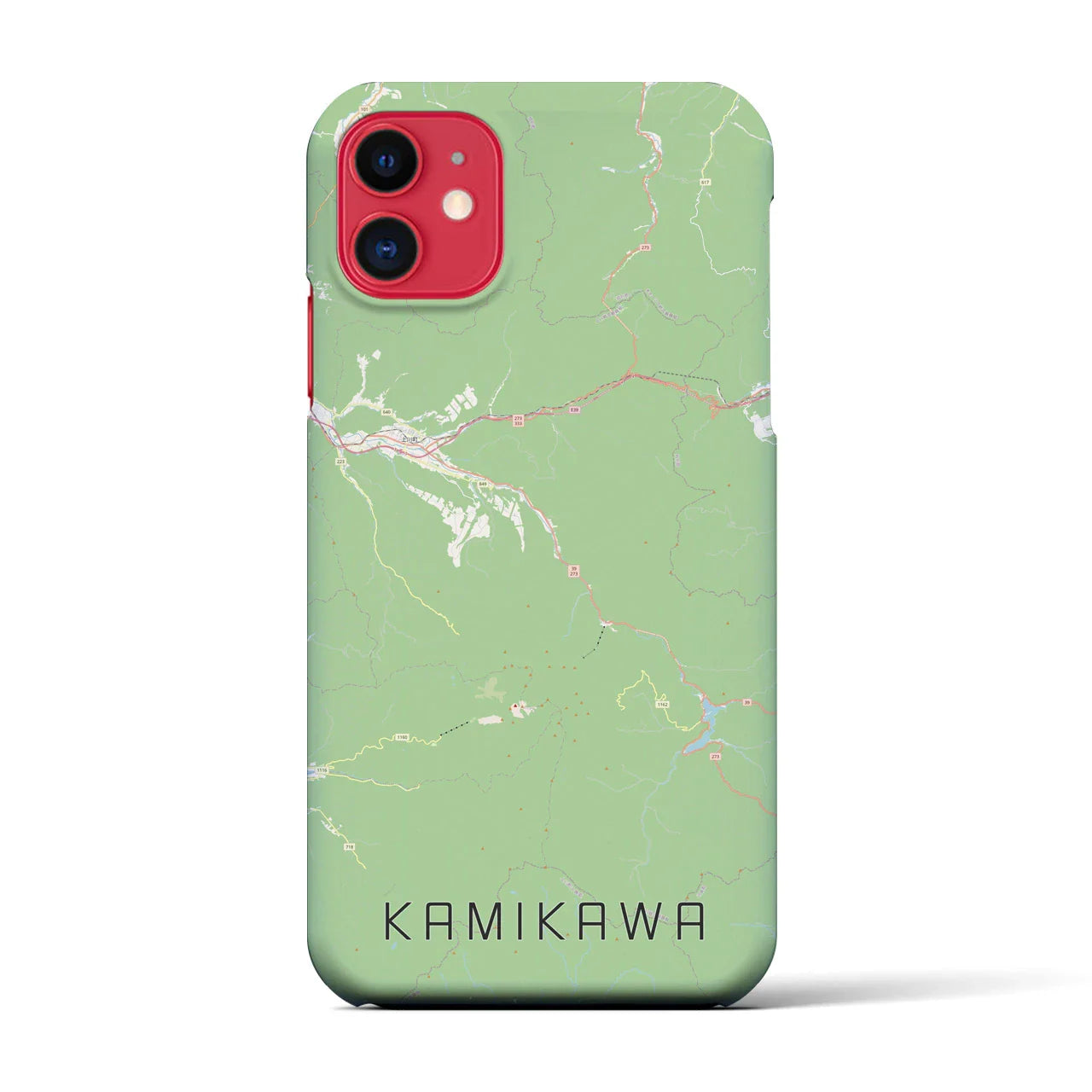 【上川(北海道)】地図柄iPhoneケース(バックカバータイプ)
