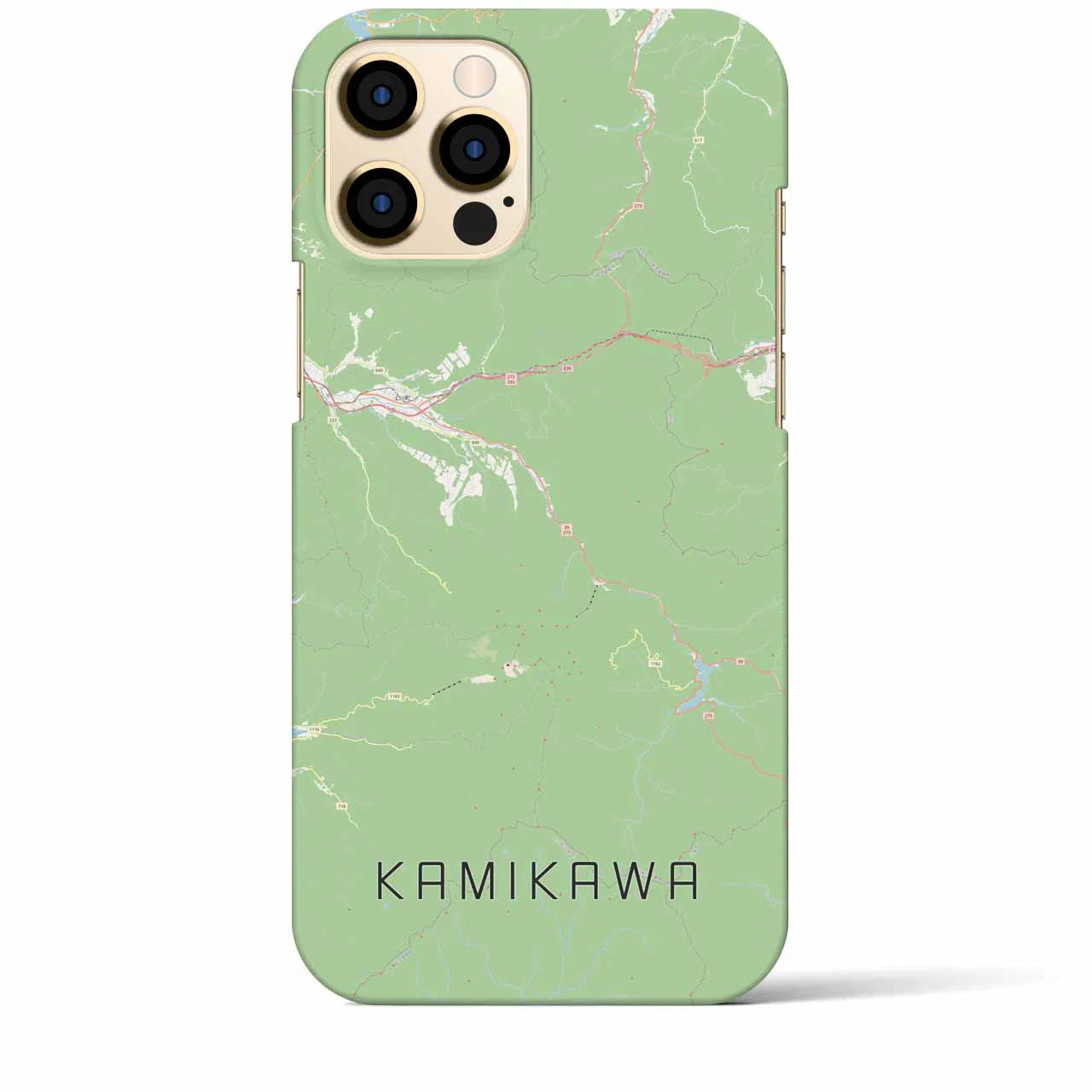 【上川(北海道)】地図柄iPhoneケース(バックカバータイプ)