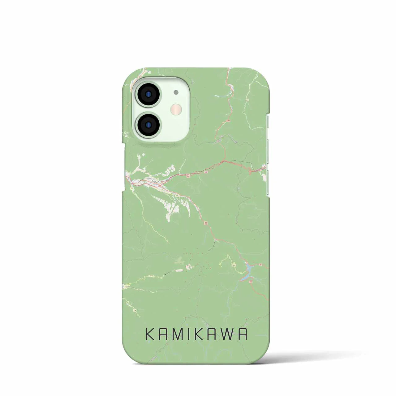 【上川(北海道)】地図柄iPhoneケース(バックカバータイプ)