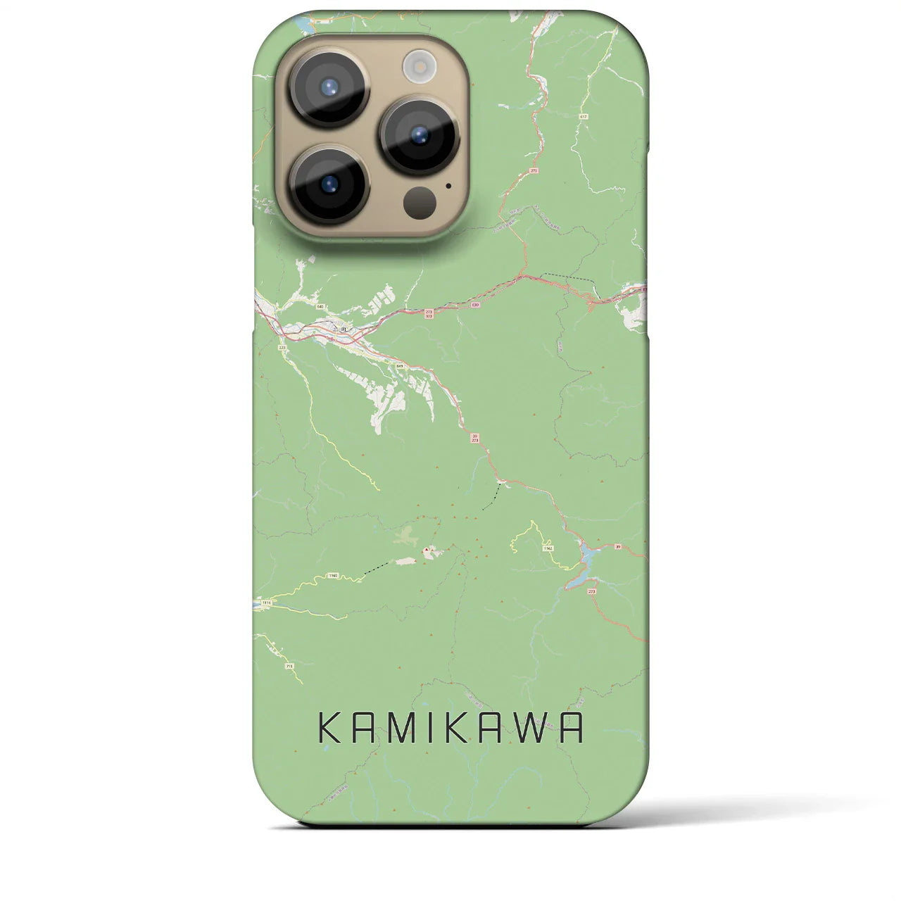 【上川(北海道)】地図柄iPhoneケース(バックカバータイプ)