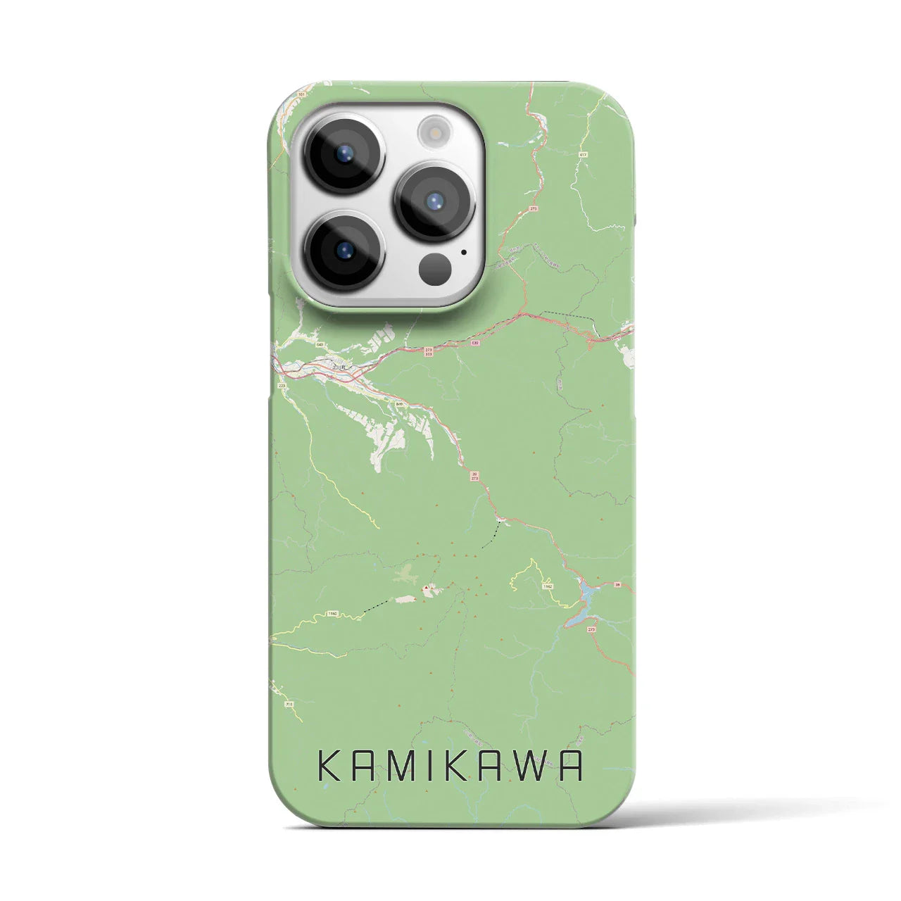 【上川(北海道)】地図柄iPhoneケース(バックカバータイプ)