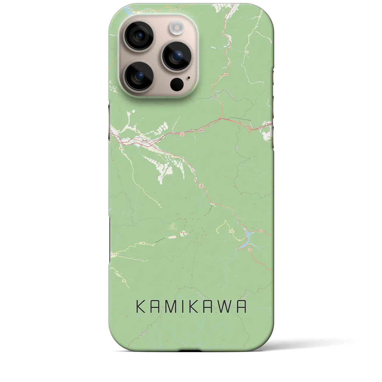 【上川(北海道)】地図柄iPhoneケース(バックカバータイプ)