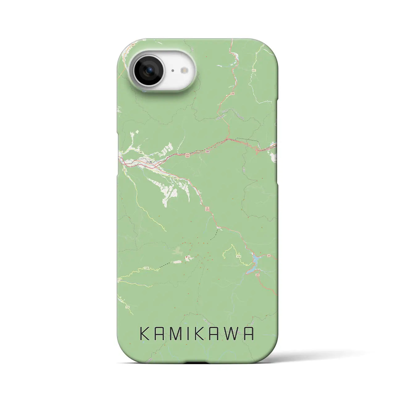 【上川(北海道)】地図柄iPhoneケース(バックカバータイプ)