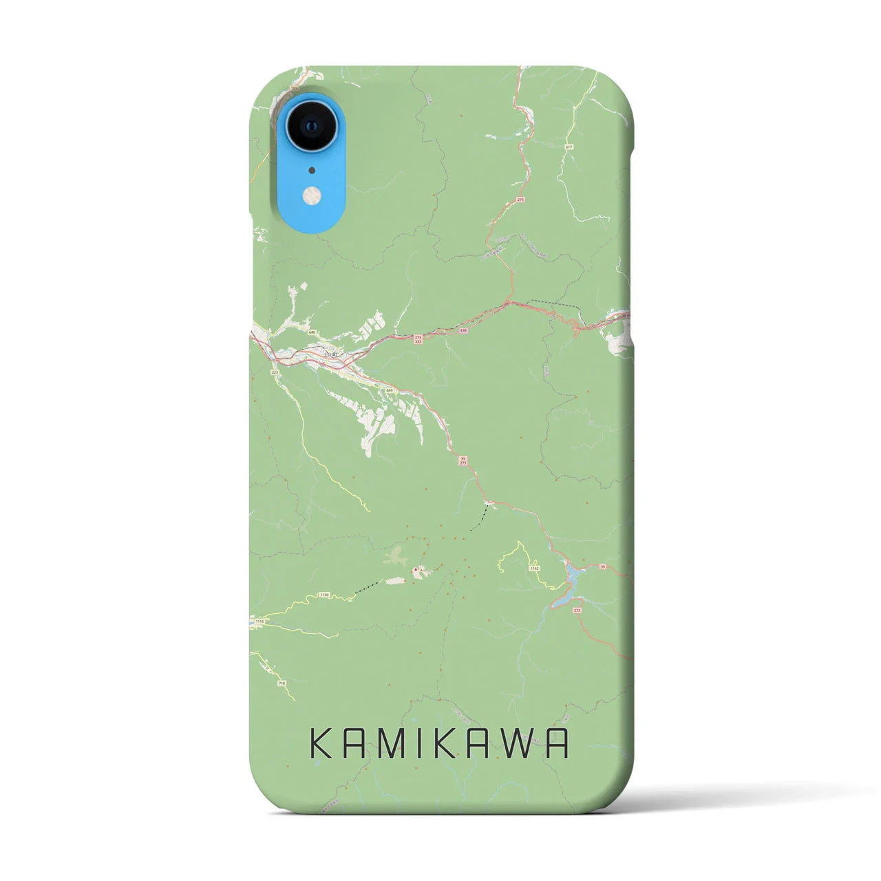 【上川(北海道)】地図柄iPhoneケース(バックカバータイプ)
