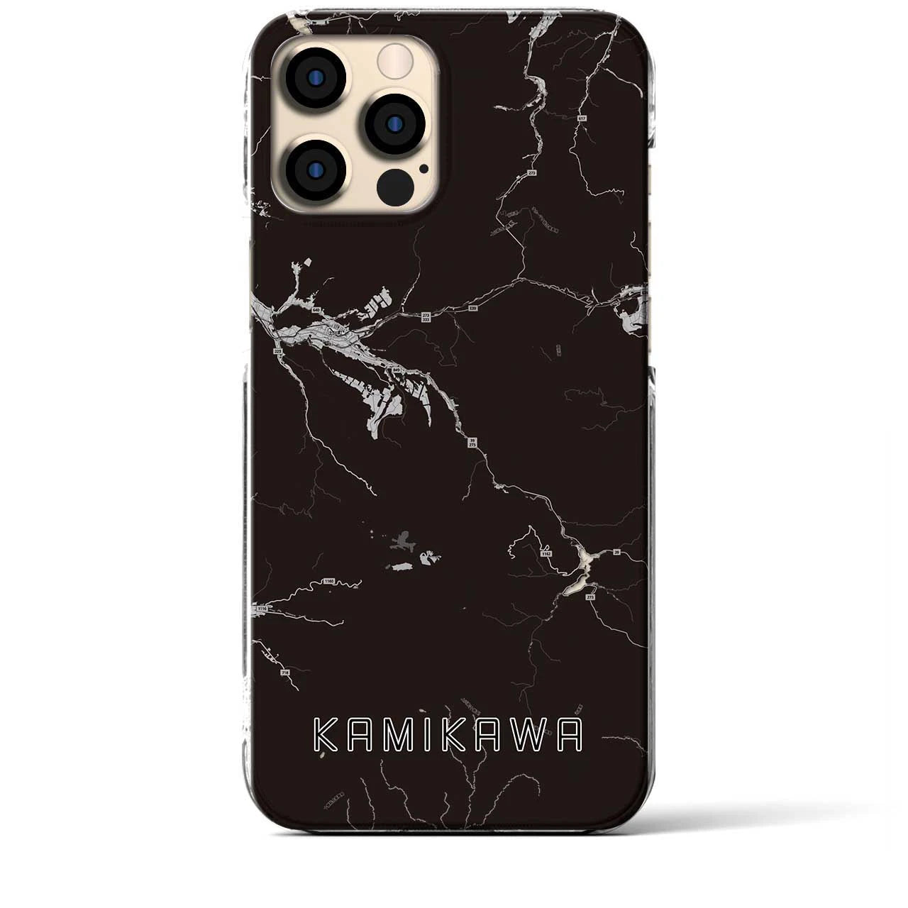 【上川(北海道)】地図柄iPhoneケース(クリアタイプ)