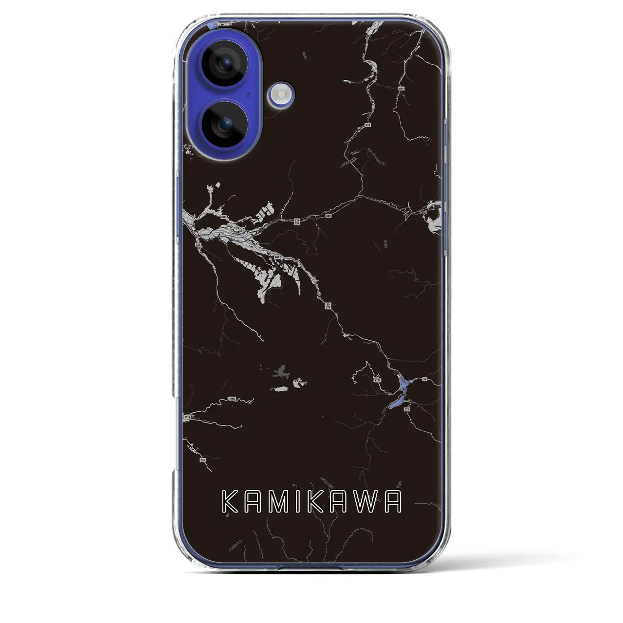 【上川(北海道)】地図柄iPhoneケース(クリアタイプ)