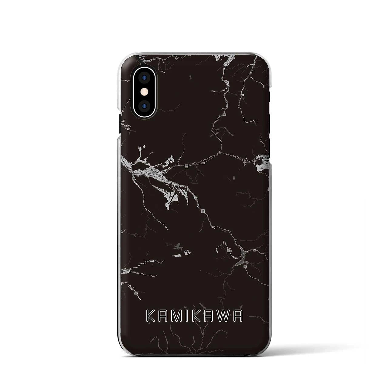 【上川(北海道)】地図柄iPhoneケース(クリアタイプ)