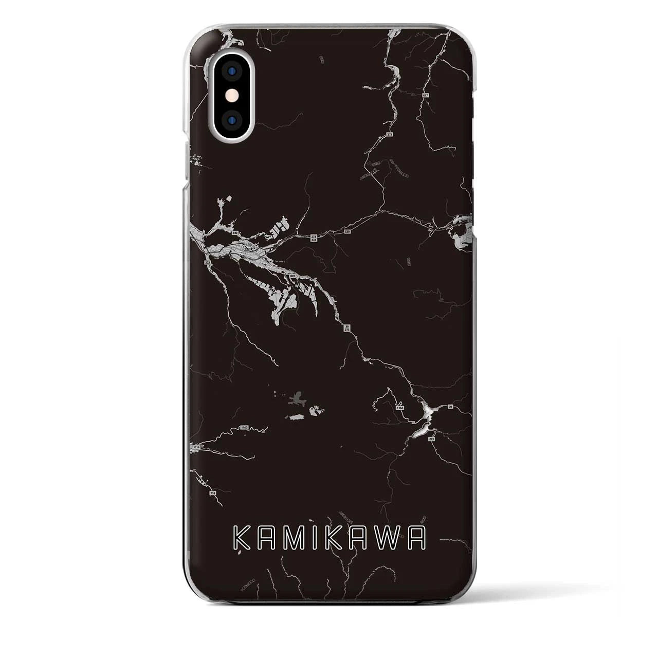 【上川(北海道)】地図柄iPhoneケース(クリアタイプ)