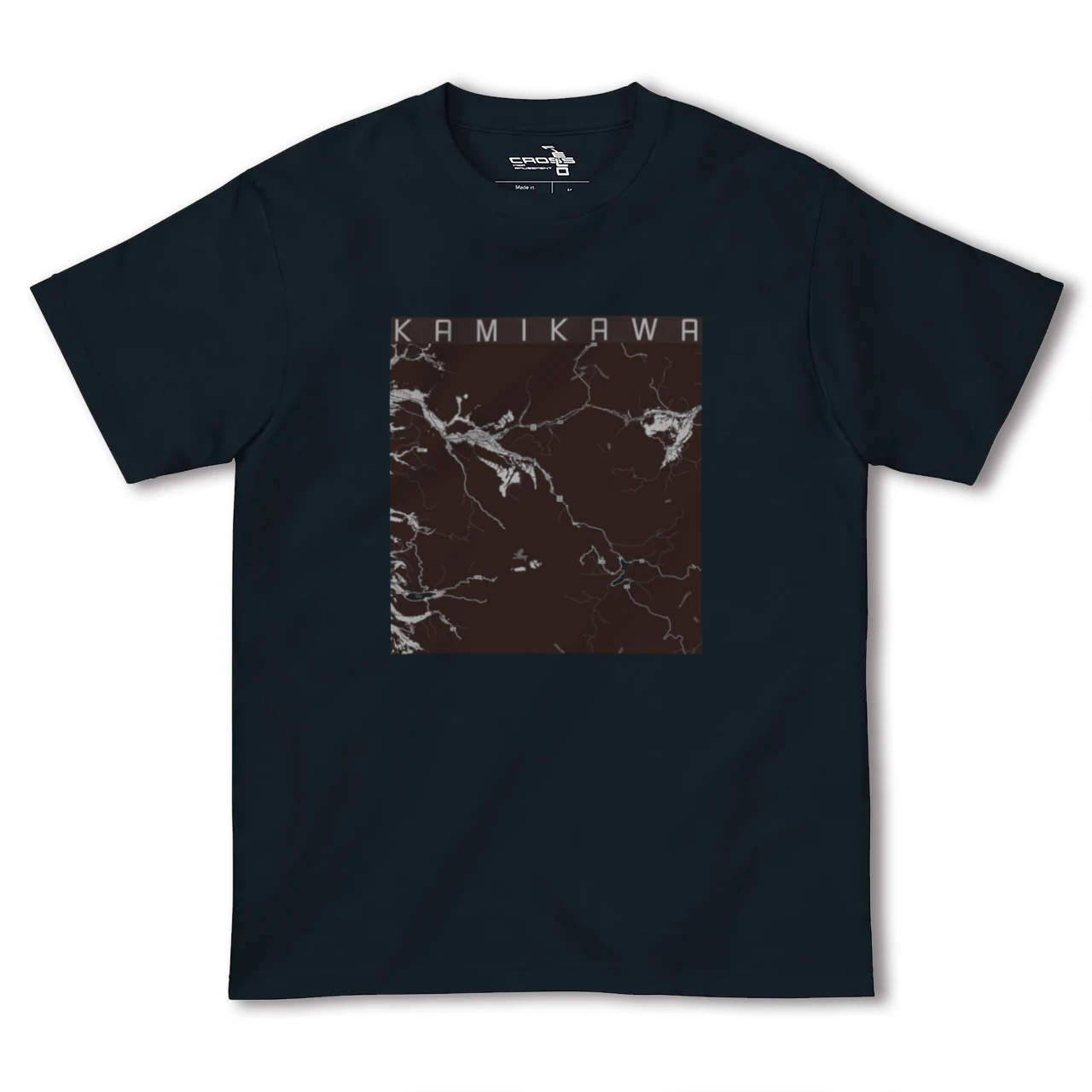 【上川(北海道)】地図柄ヘビーウェイトTシャツ