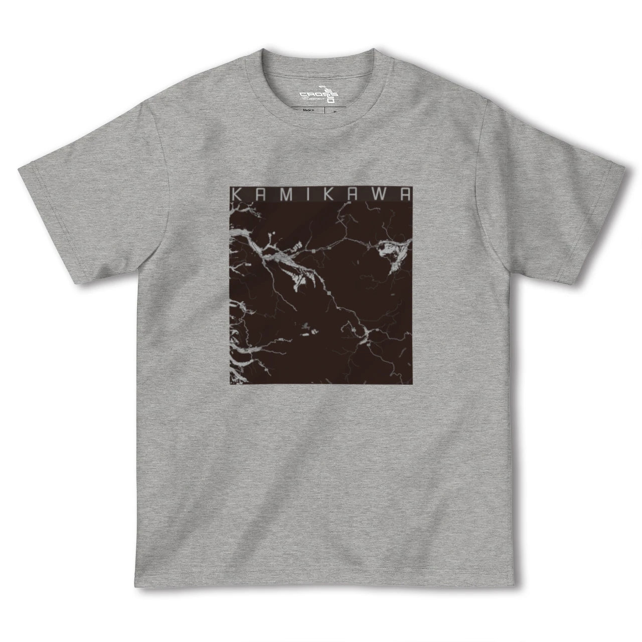 【上川(北海道)】地図柄ヘビーウェイトTシャツ