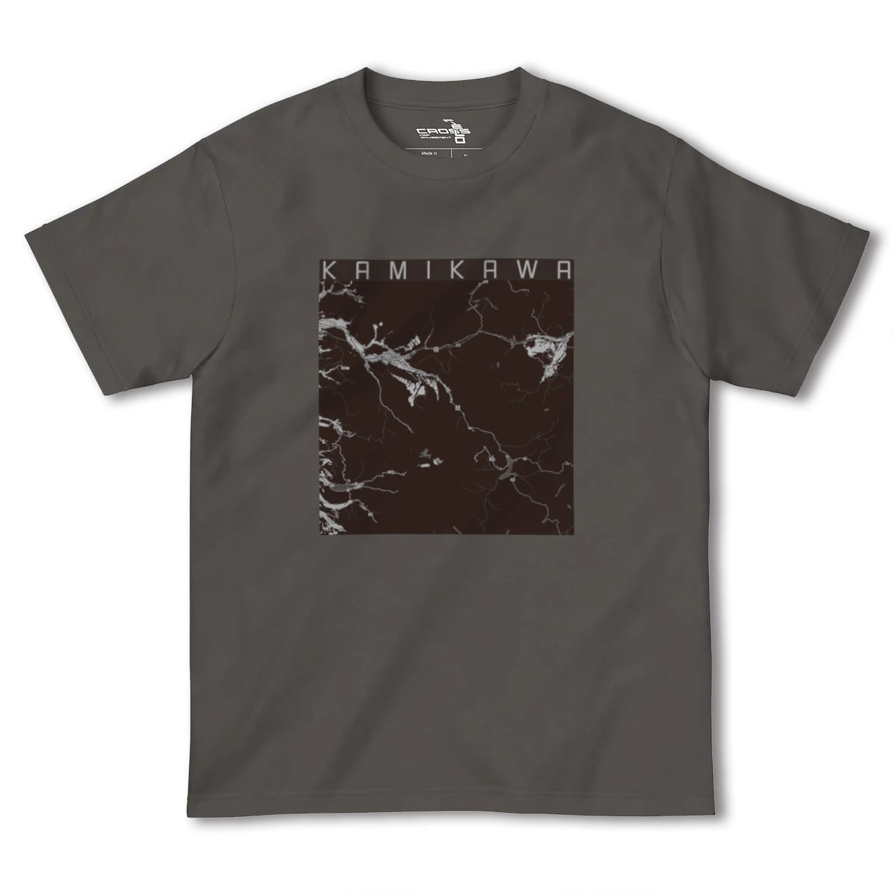 【上川(北海道)】地図柄ヘビーウェイトTシャツ