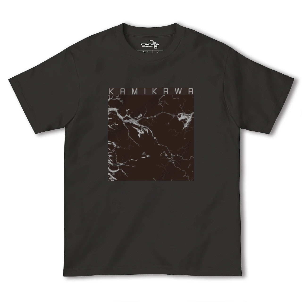 【上川(北海道)】地図柄ヘビーウェイトTシャツ