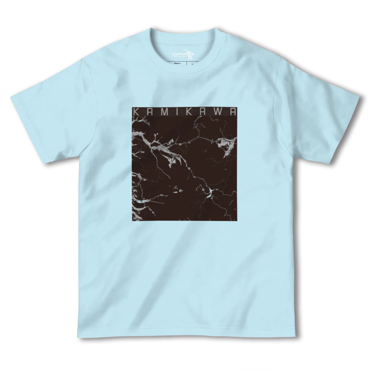 【上川(北海道)】地図柄ヘビーウェイトTシャツ