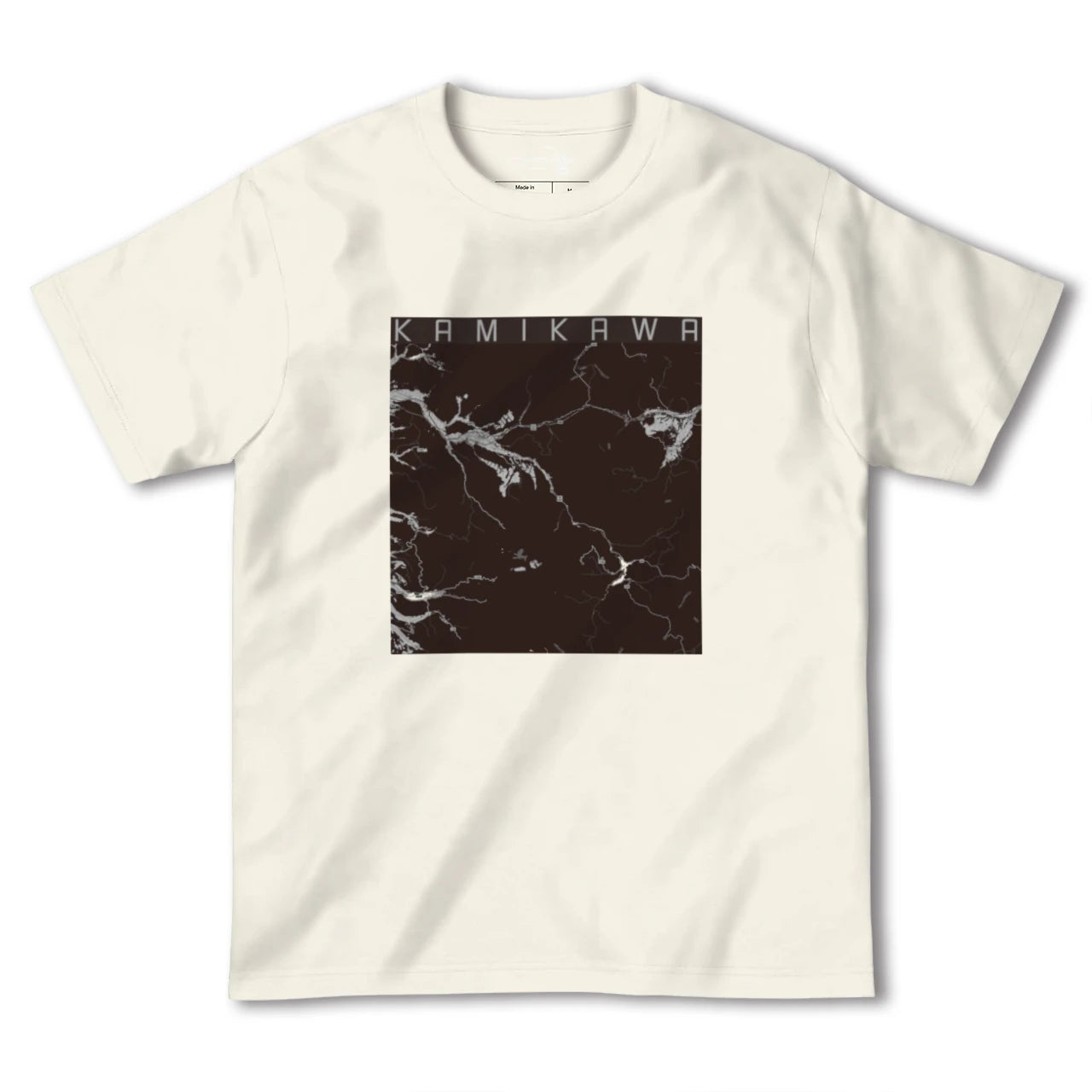 【上川(北海道)】地図柄ヘビーウェイトTシャツ