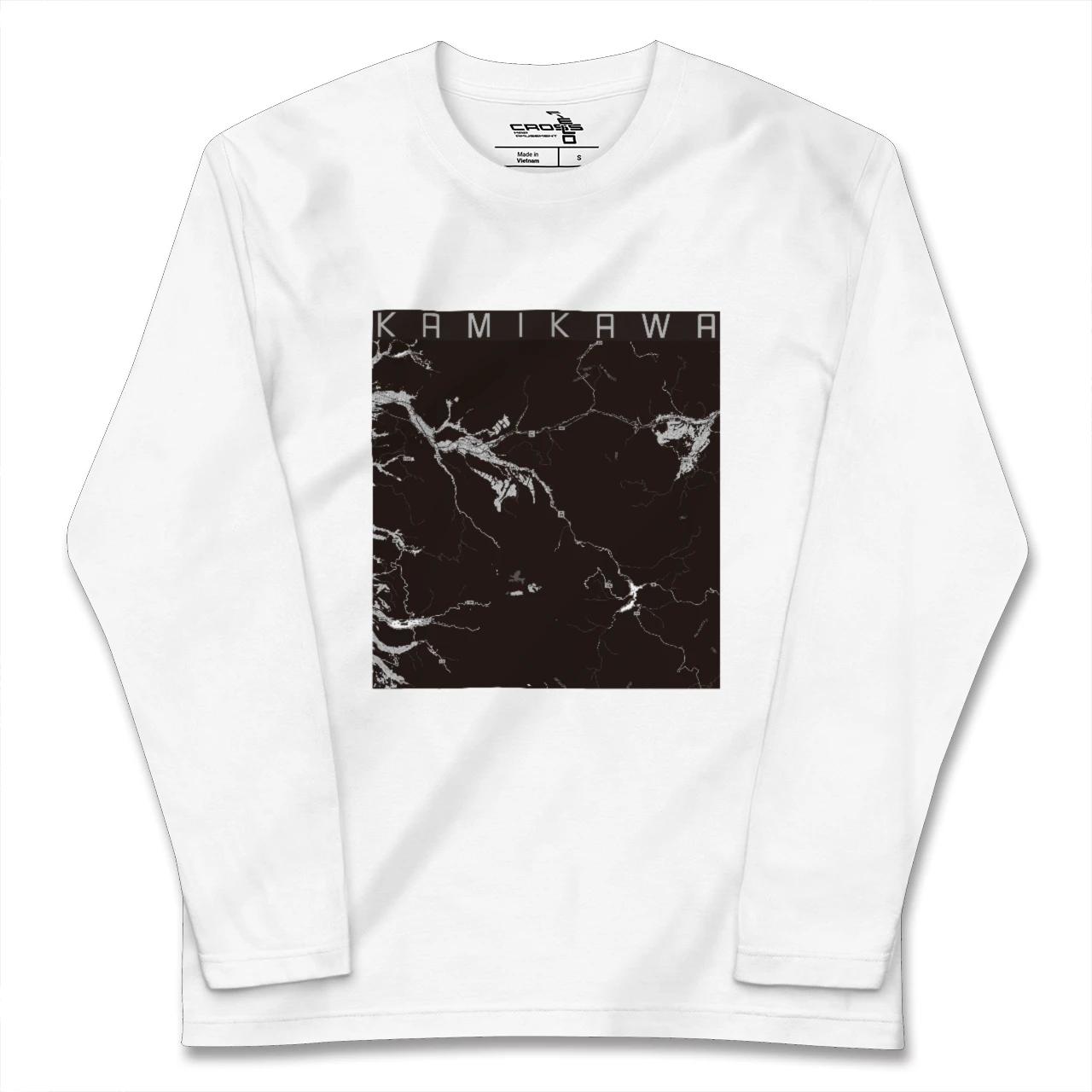 【上川(北海道)】地図柄ロングスリーブTシャツ