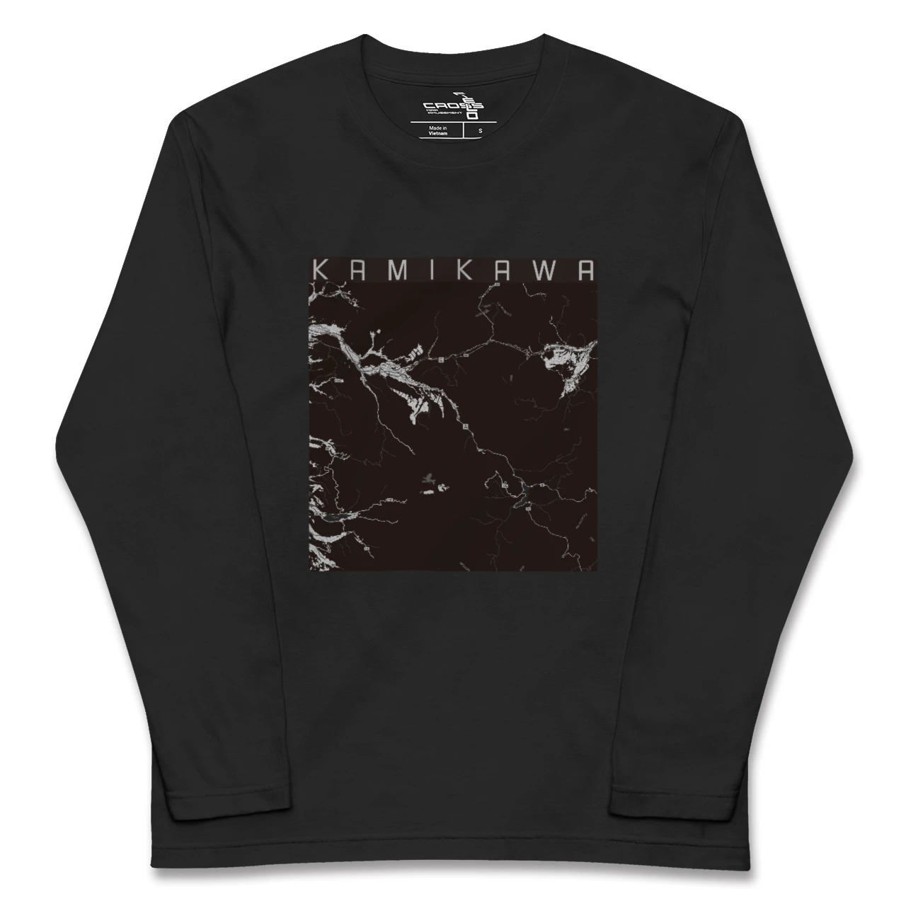 【上川(北海道)】地図柄ロングスリーブTシャツ