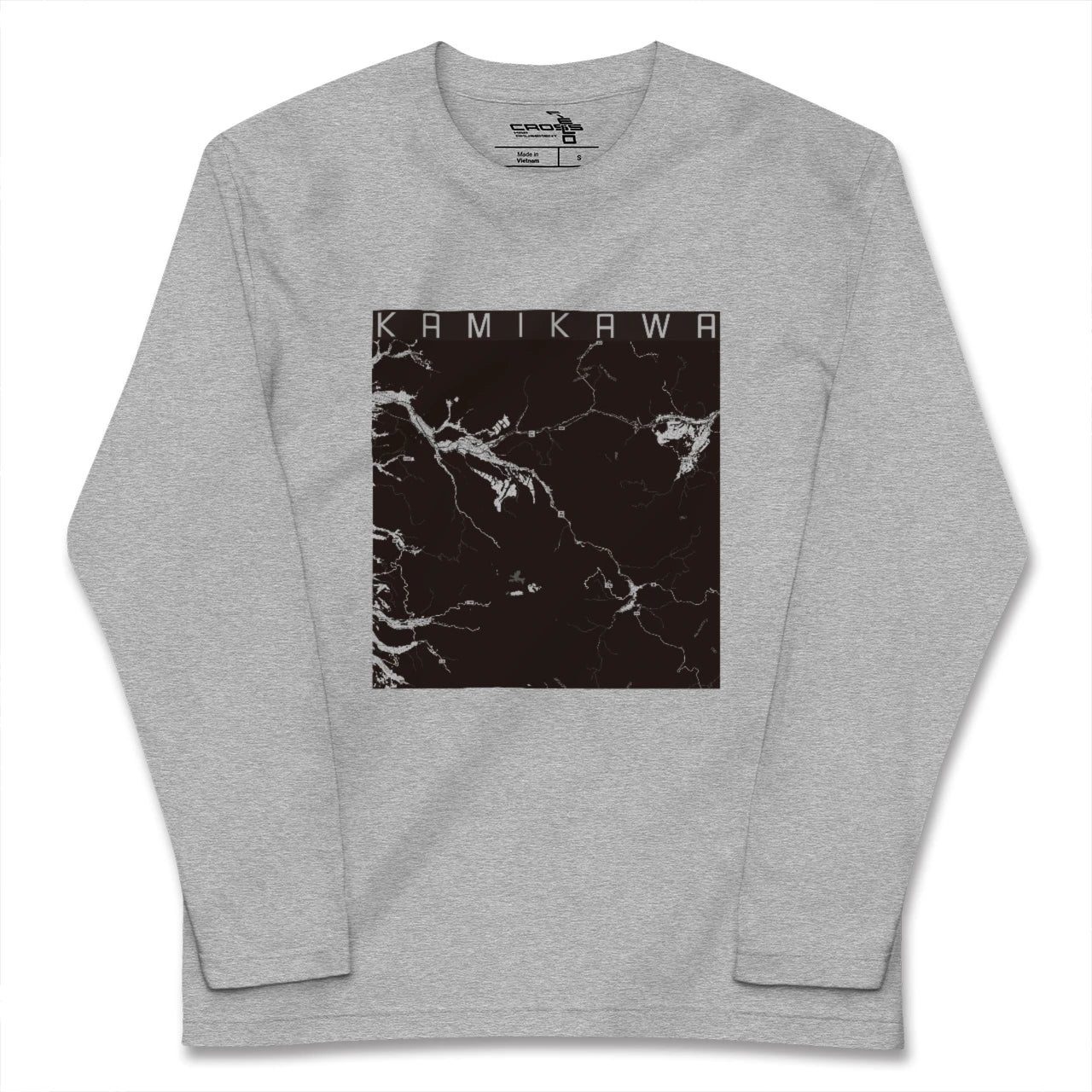 【上川(北海道)】地図柄ロングスリーブTシャツ