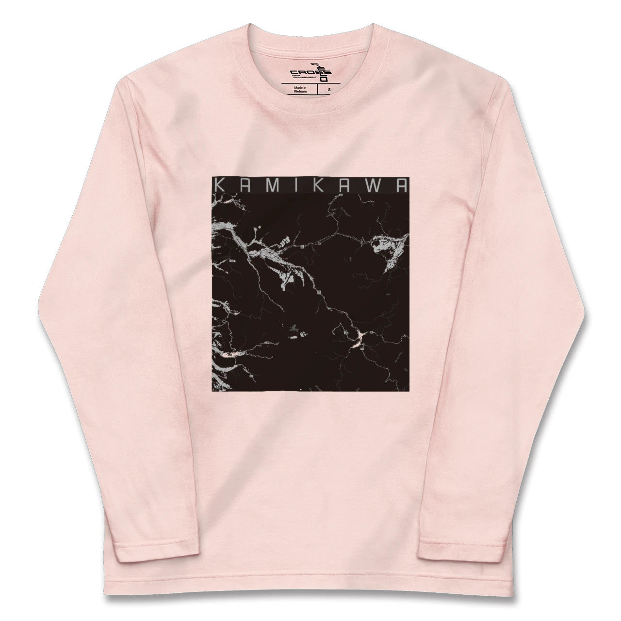 【上川(北海道)】地図柄ロングスリーブTシャツ