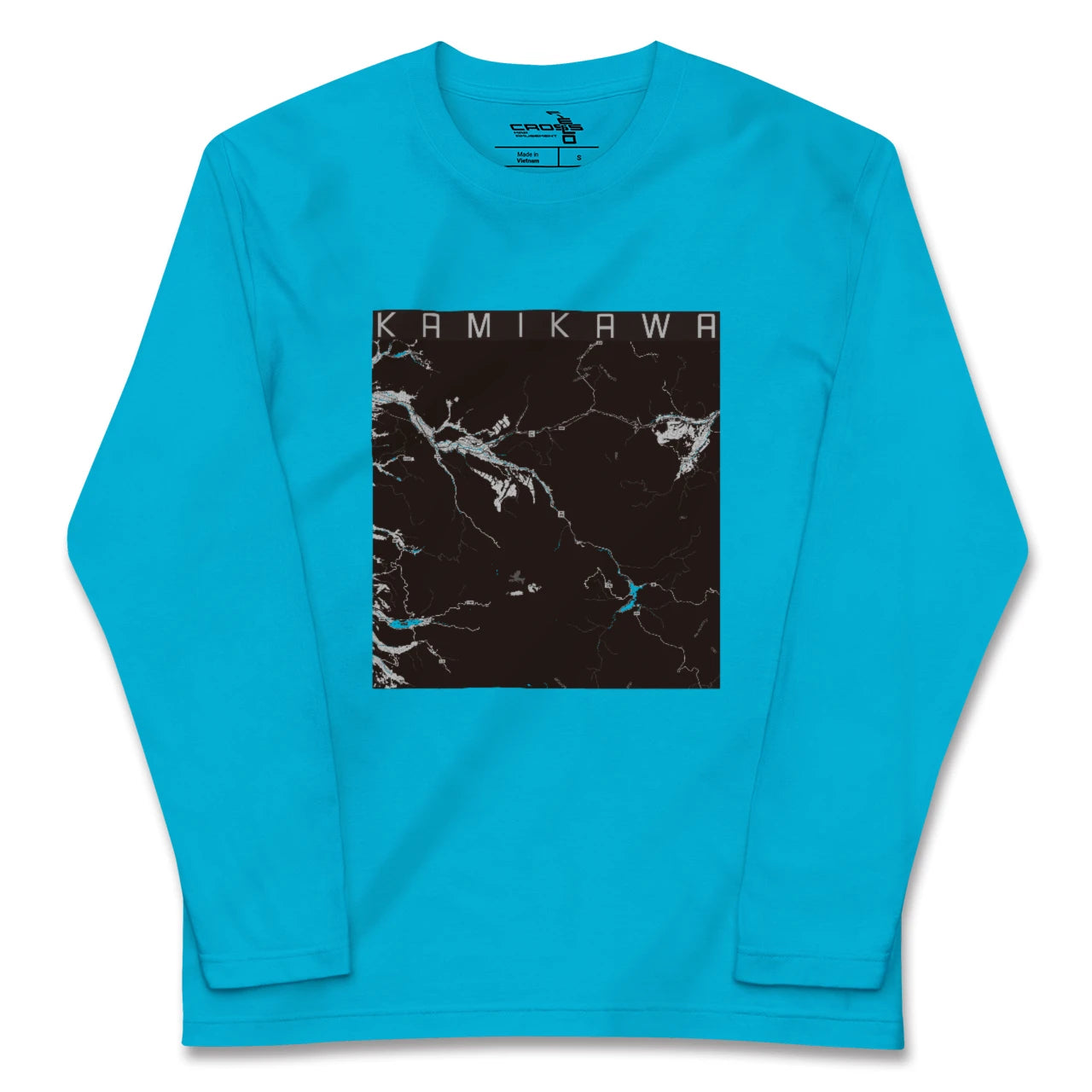 【上川(北海道)】地図柄ロングスリーブTシャツ