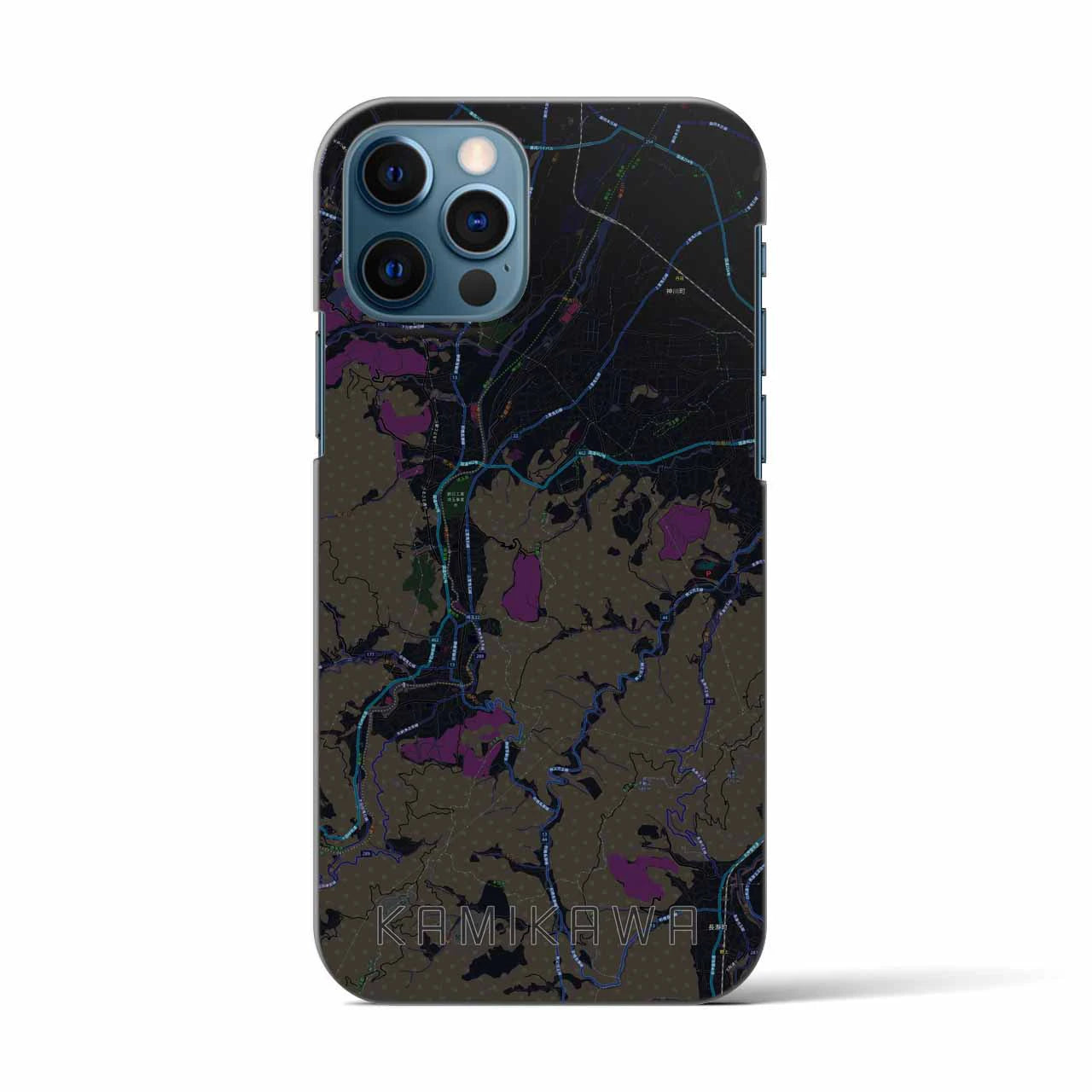 【神川(埼玉県)】地図柄iPhoneケース(バックカバータイプ)