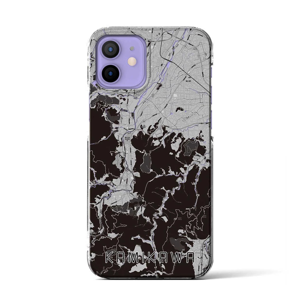 【神川(埼玉県)】地図柄iPhoneケース(クリアタイプ)