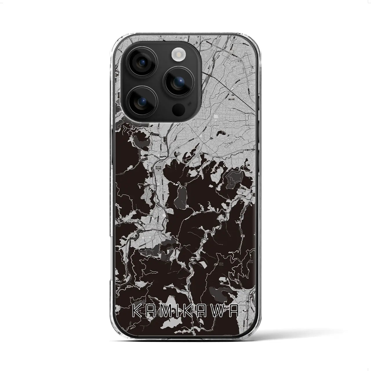 【神川(埼玉県)】地図柄iPhoneケース(クリアタイプ)