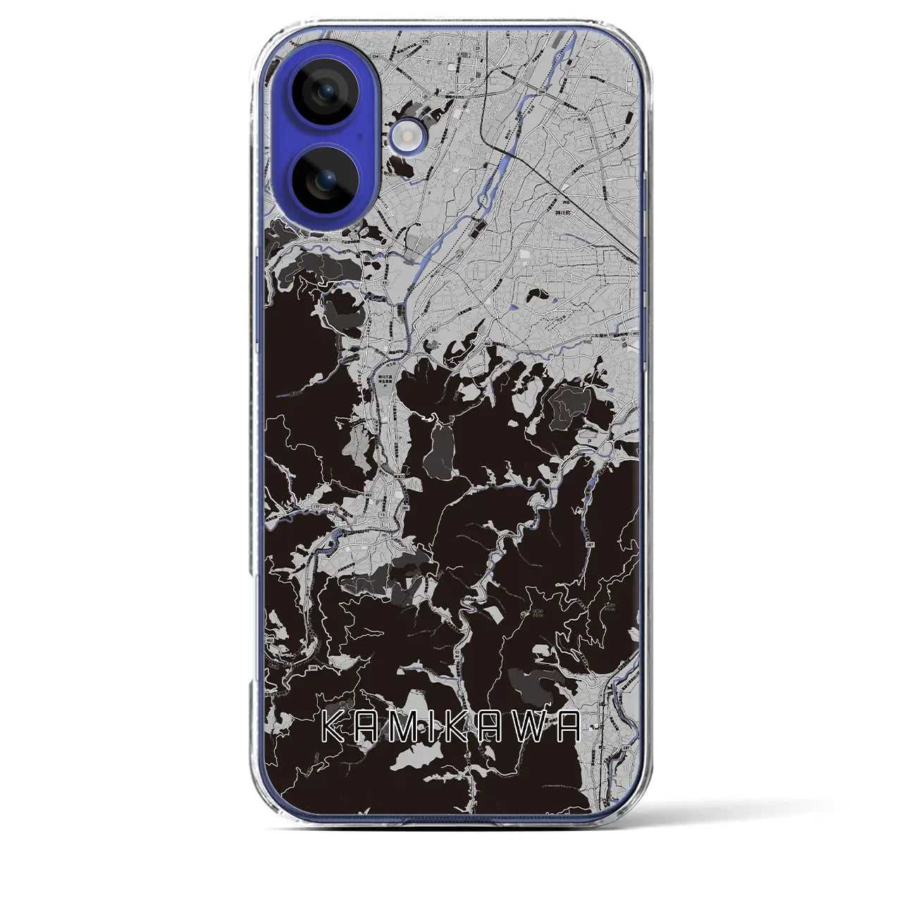 【神川(埼玉県)】地図柄iPhoneケース(クリアタイプ)