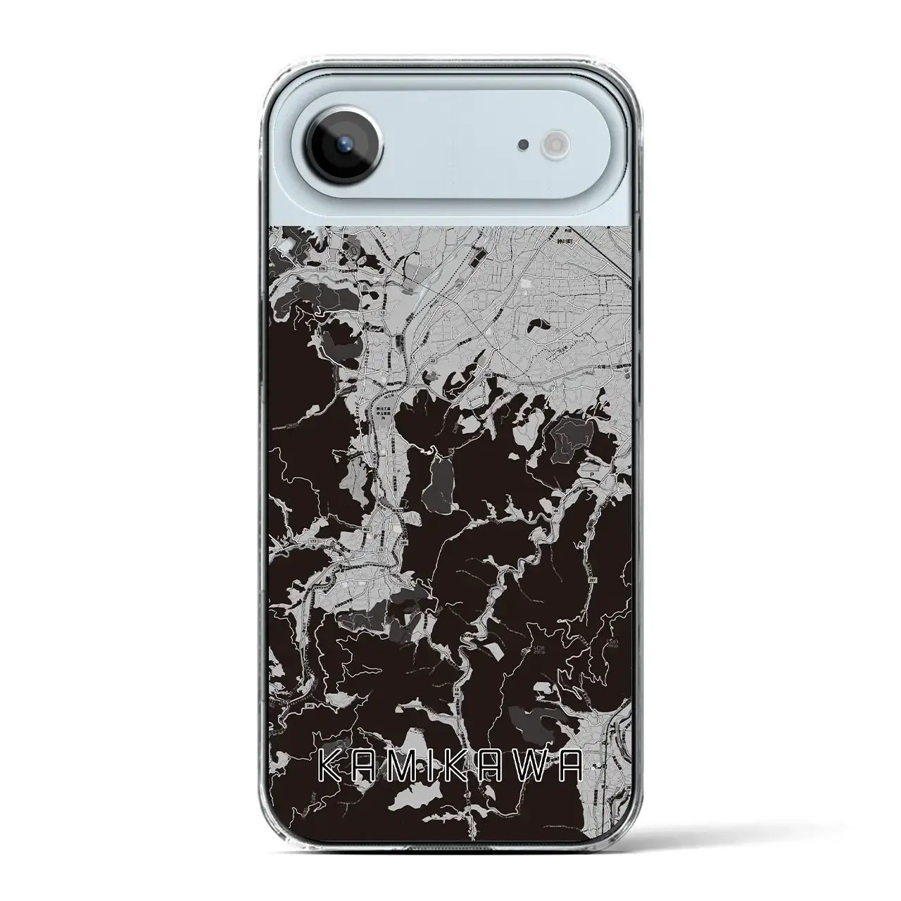 【神川(埼玉県)】地図柄iPhoneケース(クリアタイプ)