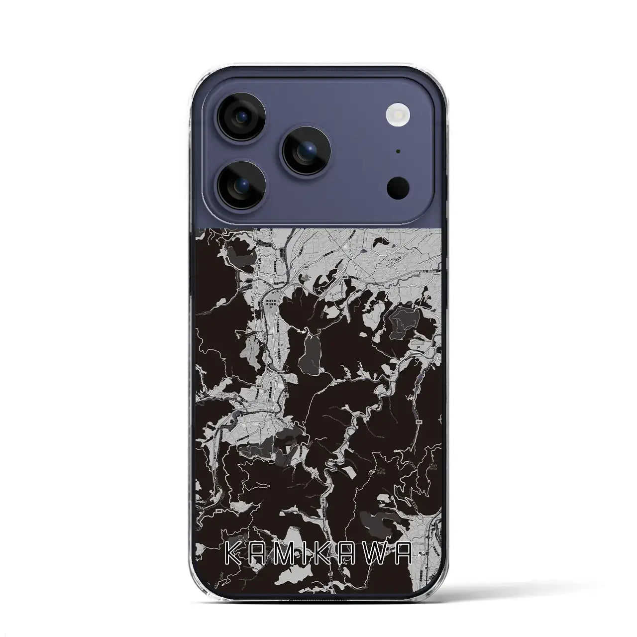 【神川(埼玉県)】地図柄iPhoneケース(クリアタイプ)