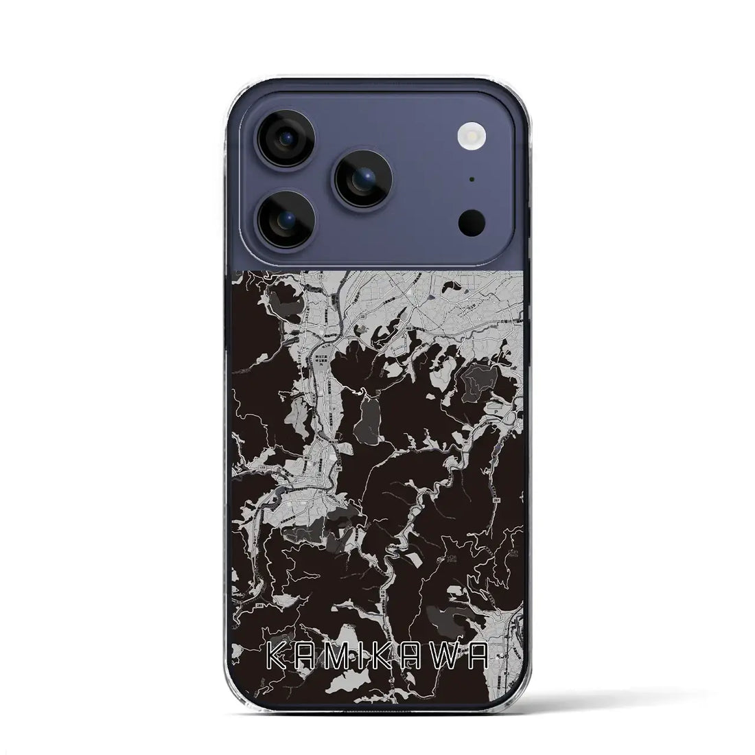 【神川(埼玉県)】地図柄iPhoneケース(クリアタイプ)