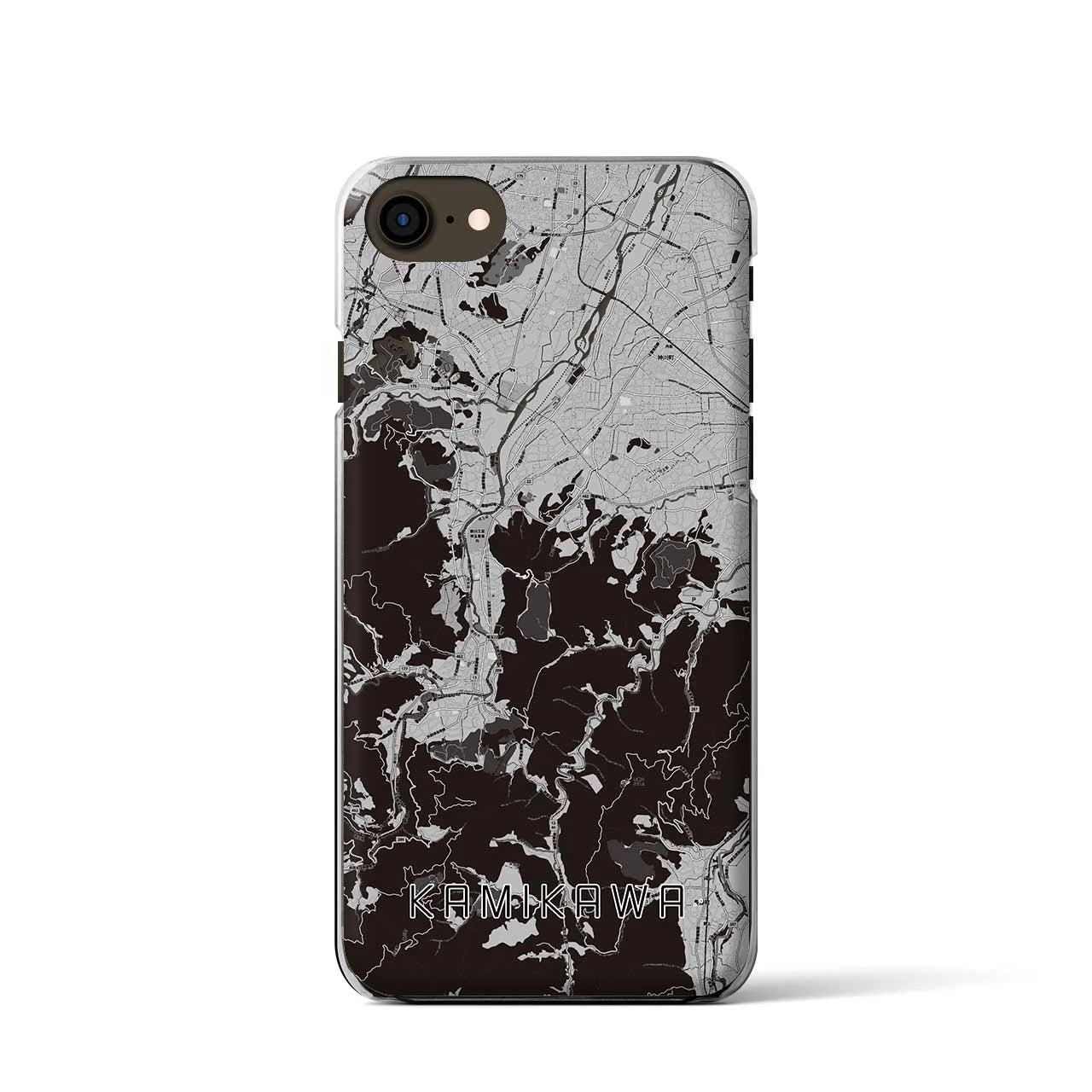 【神川(埼玉県)】地図柄iPhoneケース(クリアタイプ)