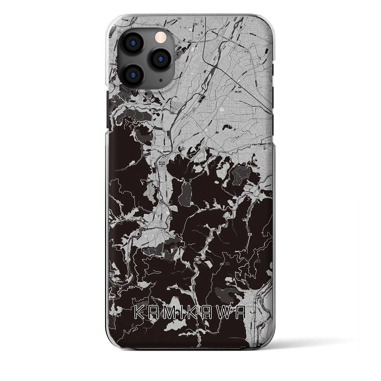 【神川(埼玉県)】地図柄iPhoneケース(クリアタイプ)